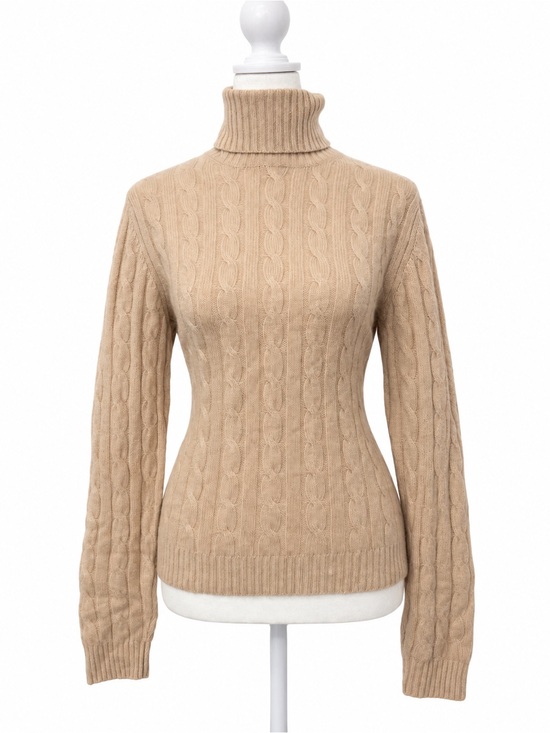 Other - Evelyn Grace 100% Cashmere Cable Knit Turtleneck Sweater